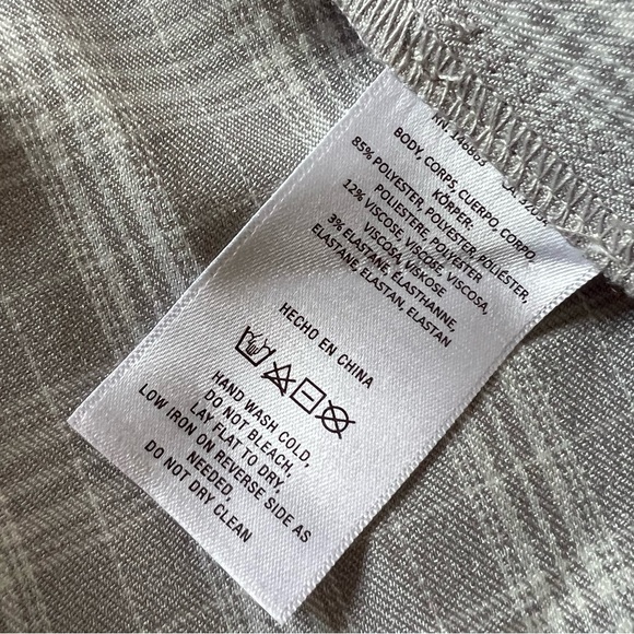 Anthropologie Strapless Front Tie Plaid Buttondown - Picture 9 of 13